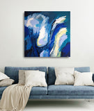 10-26 (100x100cm) - Danish Gallery - Moderne, abstrakte malerier. Online galleri med original, unik kunst til din bolig. 