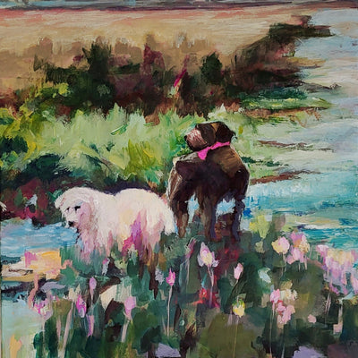 Knee deep in water (50x70cm)