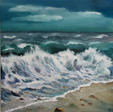 The blue wave (60x60cm)