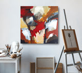 13-26 (100x100cm) - Danish Gallery - Moderne, abstrakte malerier. Online galleri med original, unik kunst til din bolig. 