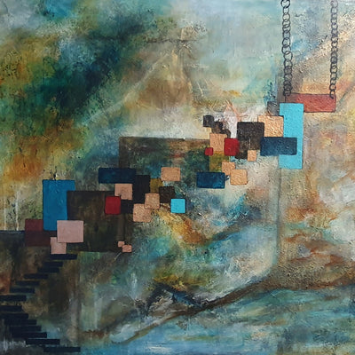 Stairway to something (100x80cm)