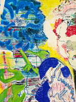 The obvious joy of feet in red boots (100x200cm)