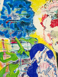 The obvious joy of feet in red boots (100x200cm)