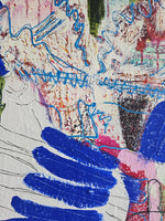 The obvious joy of feet in red boots (100x200cm)