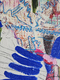 The obvious joy of feet in red boots (100x200cm)