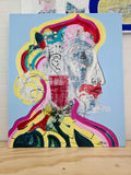 Untitled (60x70cm) - Danish Gallery - Moderne, abstrakte malerier. Online galleri med original, unik kunst til din bolig. 