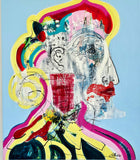 Untitled (60x70cm) - Danish Gallery - Moderne, abstrakte malerier. Online galleri med original, unik kunst til din bolig. 