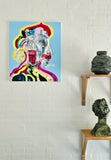 Untitled (60x70cm) - Danish Gallery - Moderne, abstrakte malerier. Online galleri med original, unik kunst til din bolig. 