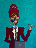 Boss Bitch Attire (70x90cm) - Danish Gallery - Moderne, abstrakte malerier. Online galleri med original, unik kunst til din bolig. 