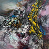Absolute Presence (50x50cm) - Danish Gallery - Moderne, abstrakte malerier. Online galleri med original, unik kunst til din bolig. 
