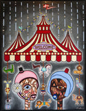Everybody Welcome (72x92cm) - Danish Gallery - Moderne, abstrakte malerier. Online galleri med original, unik kunst til din bolig. 