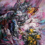 Art de Vivre (50x50cm) - Danish Gallery - Moderne, abstrakte malerier. Online galleri med original, unik kunst til din bolig. 
