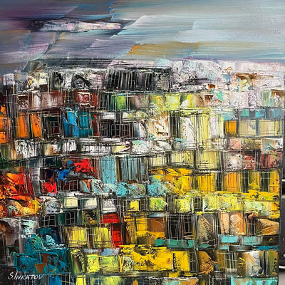 When the City Awakens II (50x50cm)