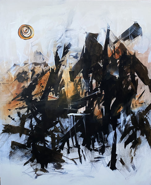 The watching sun (90x110cm)