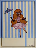Pixie Painting 9 (32x42cm) - Danish Gallery - Moderne, abstrakte malerier. Online galleri med original, unik kunst til din bolig. 