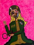 One of the Troopers of Weary Women (70x90cm) - Danish Gallery - Moderne, abstrakte malerier. Online galleri med original, unik kunst til din bolig. 