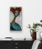 Erina (50x100cm) - Danish Gallery - Moderne, abstrakte malerier. Online galleri med original, unik kunst til din bolig. 
