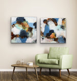 Blue elements II (80x80cm)