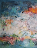 Blood moon (150x100cm) - Danish Gallery - Moderne, abstrakte malerier. Online galleri med original, unik kunst til din bolig. 