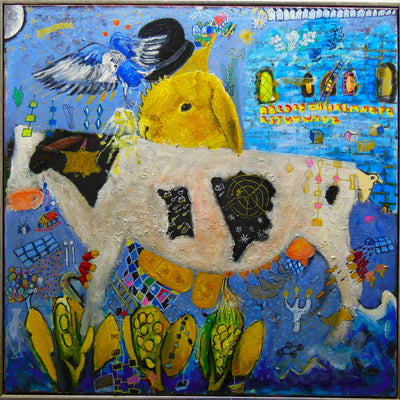 The cow, Helga (100x100cm)