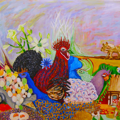 The woman with the eggs (100x80cm)