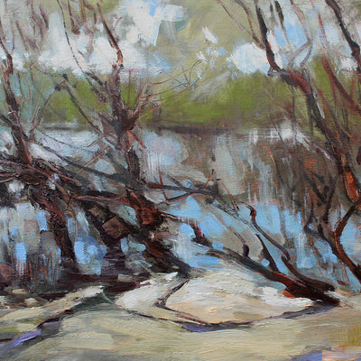 Flood on the river (70x40cm)
