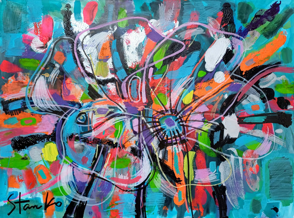 Floral abstraction II (80x60cm)