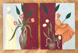 A cozy day among the scent of flowers I + II (60x40cm)