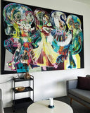 The manifold lineup (280x200cm) - Danish Gallery - Moderne, abstrakte malerier. Online galleri med original, unik kunst til din bolig. 