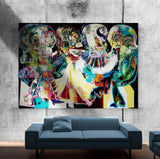 The manifold lineup (280x200cm) - Danish Gallery - Moderne, abstrakte malerier. Online galleri med original, unik kunst til din bolig. 