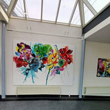 Overwhelmed by spring (280x200cm) - Danish Gallery - Moderne, abstrakte malerier. Online galleri med original, unik kunst til din bolig. 
