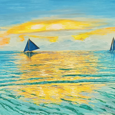 Far in the sea (120x80cm)
