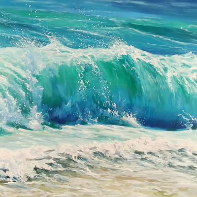 The beauty of the wave (120x80cm)