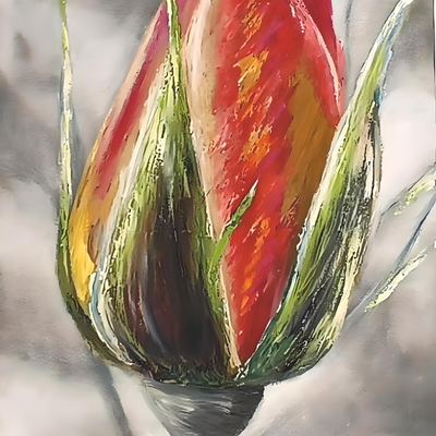 A distinctive rose (50x90cm)