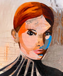 Woman with orange hair (100x120cm)