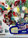 Live Live Live (150x100cm) - Danish Gallery - Moderne, abstrakte malerier. Online galleri med original, unik kunst til din bolig. 