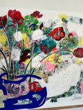 Live Live Live (150x100cm) - Danish Gallery - Moderne, abstrakte malerier. Online galleri med original, unik kunst til din bolig. 