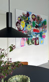Spring Meadow (180x140cm) - Danish Gallery - Moderne, abstrakte malerier. Online galleri med original, unik kunst til din bolig. 