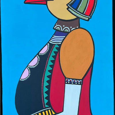 The duck always sat in the front row at Copenhagen Fashion Week (40x70cm)