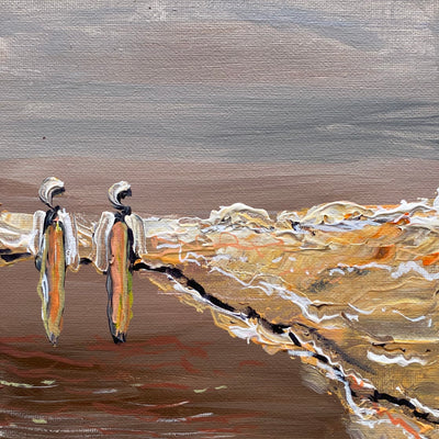 A talk about life by the water (18x24cm)