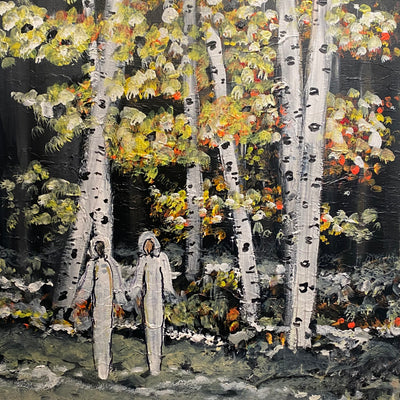 Light and atmosphere in the forest (60x80cm)