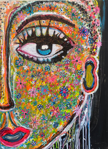 Flower Buddha (60x80cm)