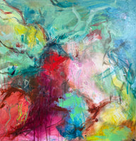 Collision of color (100x100cm)