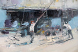Marina in motion (40x50cm) - Danish Gallery - Moderne, abstrakte malerier. Online galleri med original, unik kunst til din bolig. 
