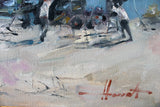 Marina in motion (40x50cm) - Danish Gallery - Moderne, abstrakte malerier. Online galleri med original, unik kunst til din bolig. 