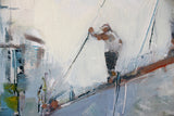Under the mast (50x70cm) - Danish Gallery - Moderne, abstrakte malerier. Online galleri med original, unik kunst til din bolig. 