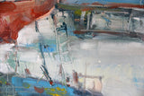 Under the mast (50x70cm) - Danish Gallery - Moderne, abstrakte malerier. Online galleri med original, unik kunst til din bolig. 
