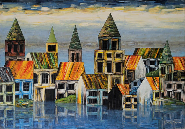 Light Towers (100x80cm)