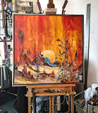 The path of happiness and love (80x80cm)