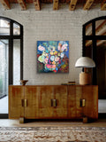 Flowers from my garden (90x90cm)